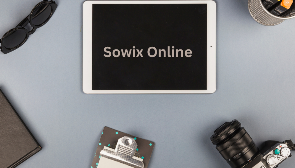 Sowix Online digital platform interface showcasing web hosting, e-commerce, and marketing tools