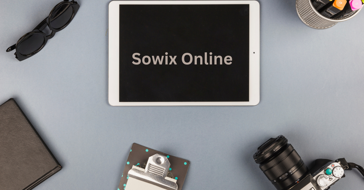 Sowix Online digital platform interface showcasing web hosting, e-commerce, and marketing tools