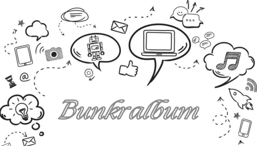 Bunkralbum digital platform showcasing creative album creation and storytelling features