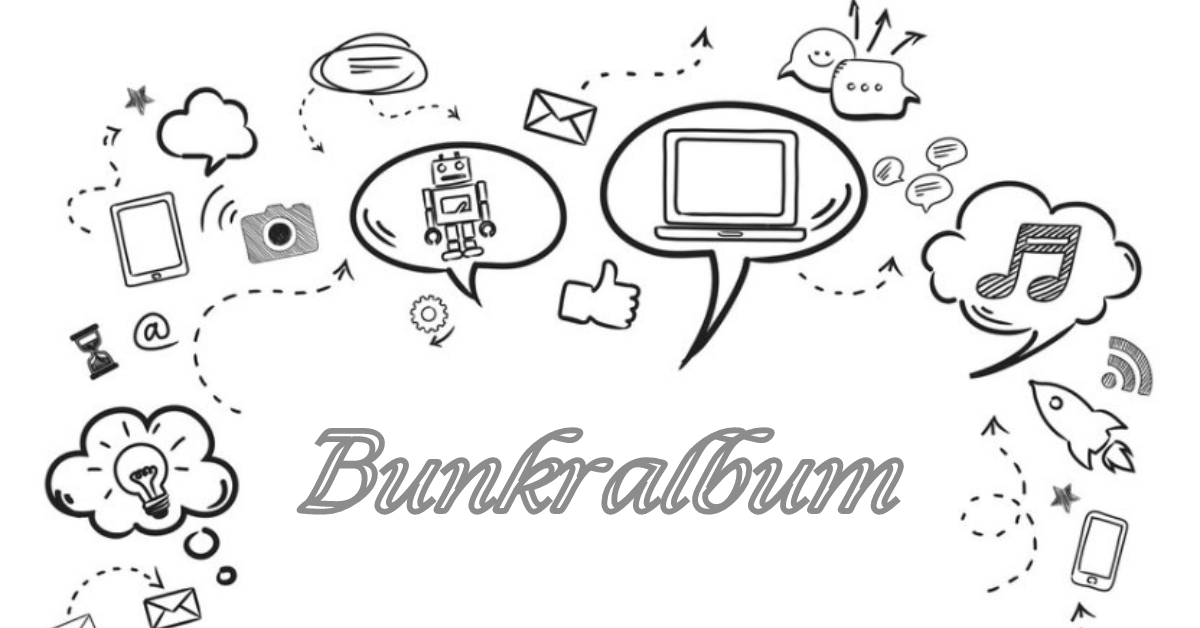 Bunkralbum digital platform showcasing creative album creation and storytelling features