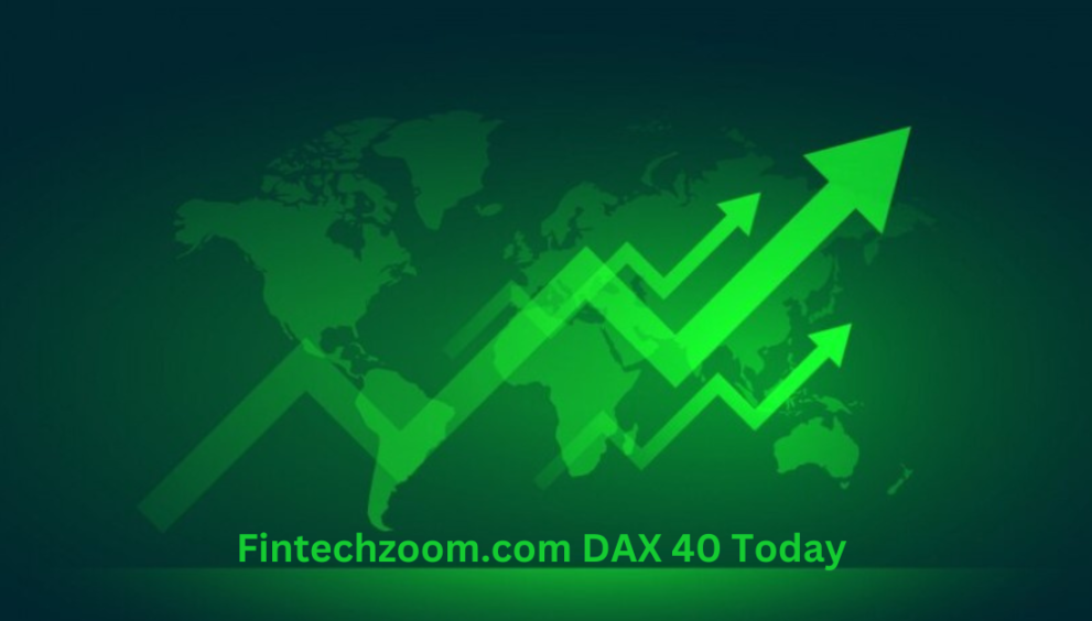 Real-time DAX 40 index performance chart on FintechZoom