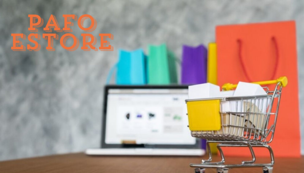 Pafo eStore online shopping interface showcasing a variety of products