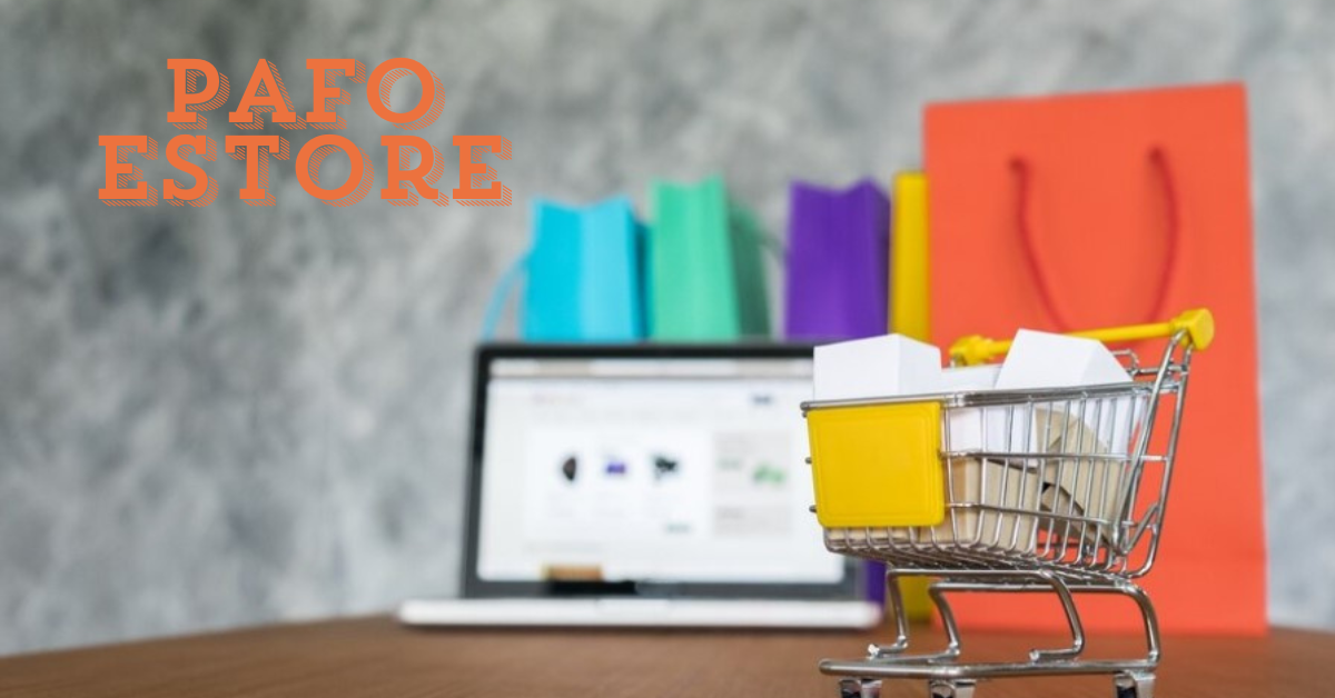 Pafo eStore online shopping interface showcasing a variety of products