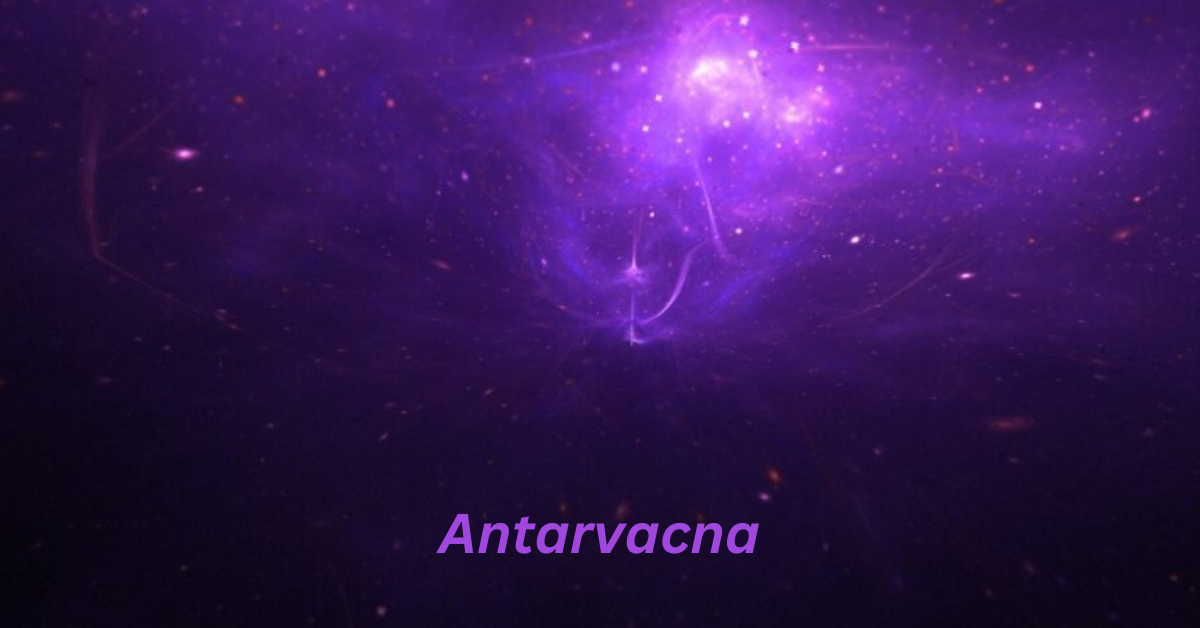 Symbolic representation of Antarvacna, showcasing introspection and interconnectedness through meditation and self-discovery