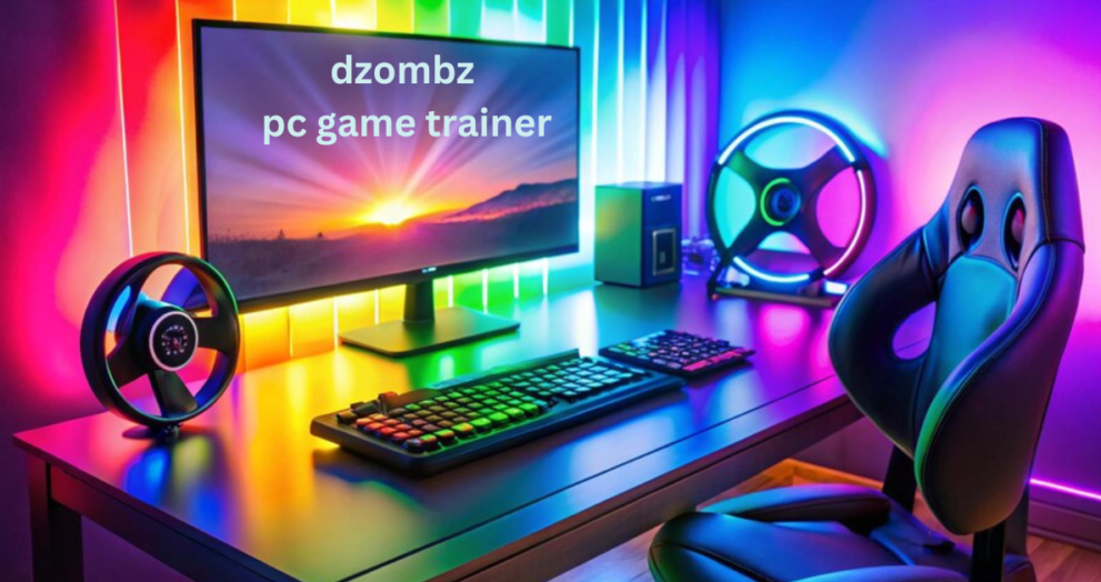 Dzombz PC Game Trainer interface showcasing game cheats like infinite health and unlimited resources