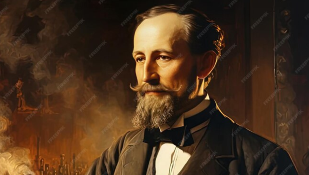 Portrait of Heinrich Servais, German engineer and pioneer of industrial automation.