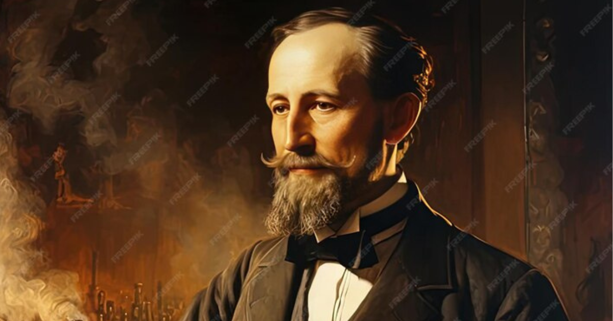 Portrait of Heinrich Servais, German engineer and pioneer of industrial automation.