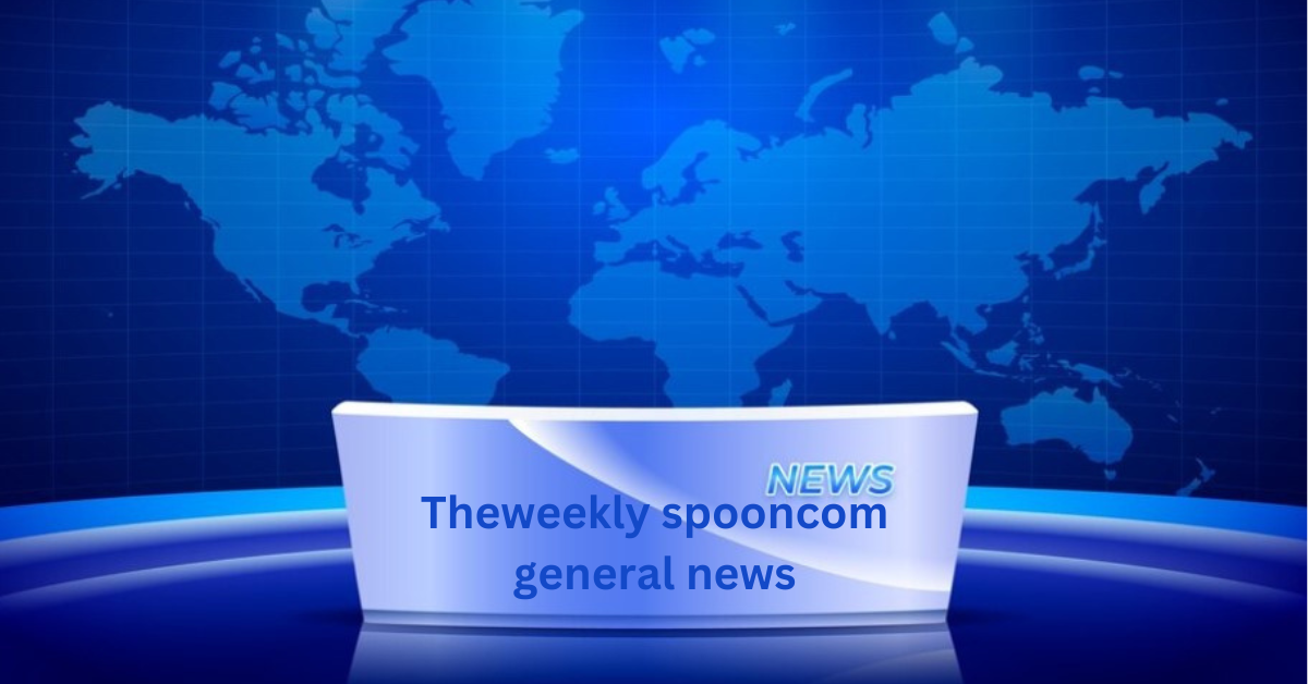 TheWeeklySpoon.com homepage featuring global, local, technology, and entertainment news updates